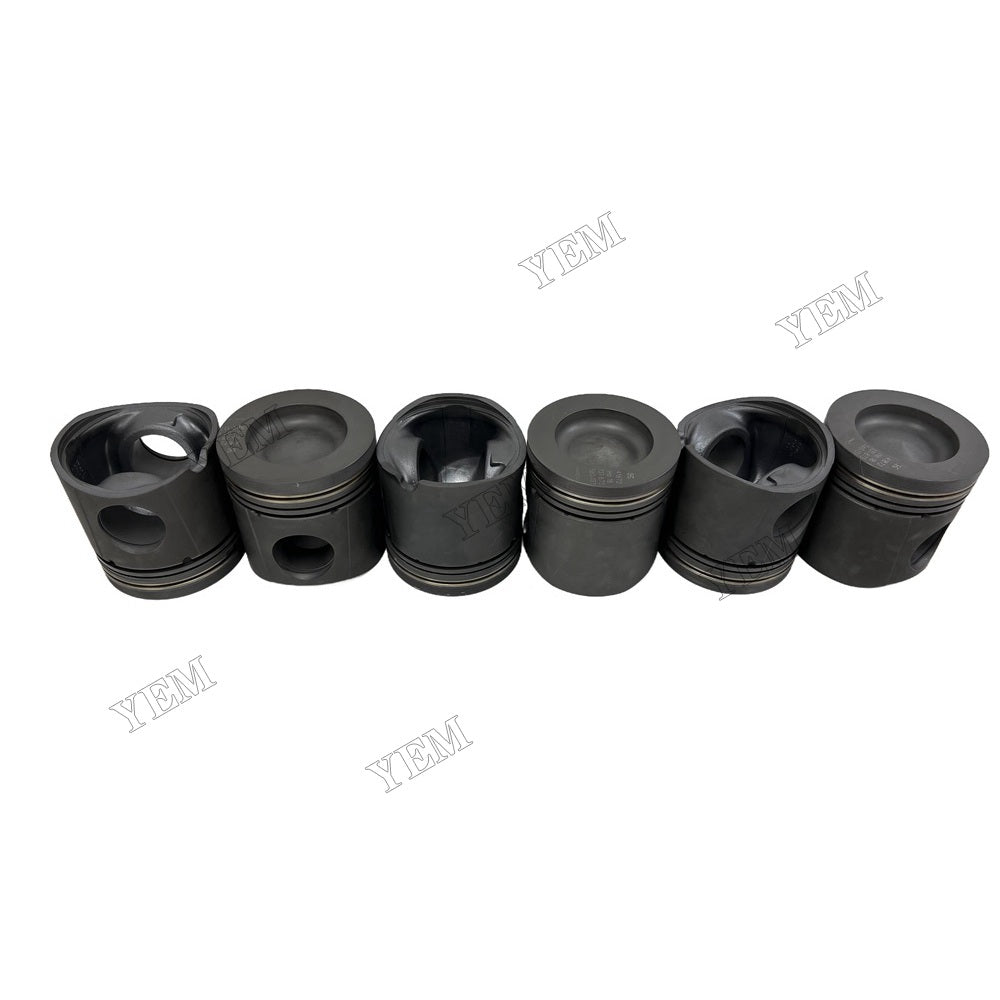 YEM Parts 6 PCS 04264354 Piston + Pin Clip For Deutz BF6M1015 Engine MHL38 excavator For Deutz