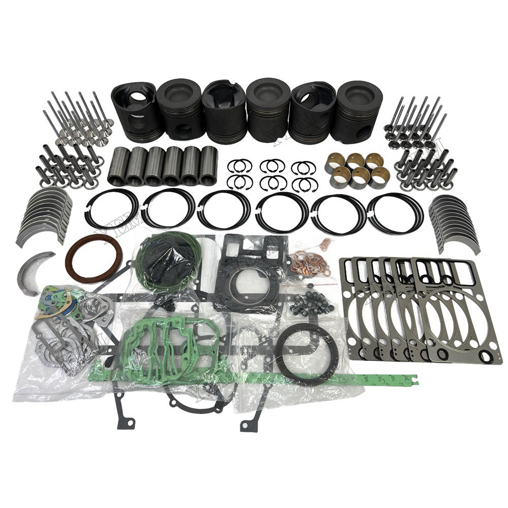 YEM Parts 6 PCS Piston With Ring Assembly Gakset Kit Valve Train For Deutz BF6M1015 For Deutz