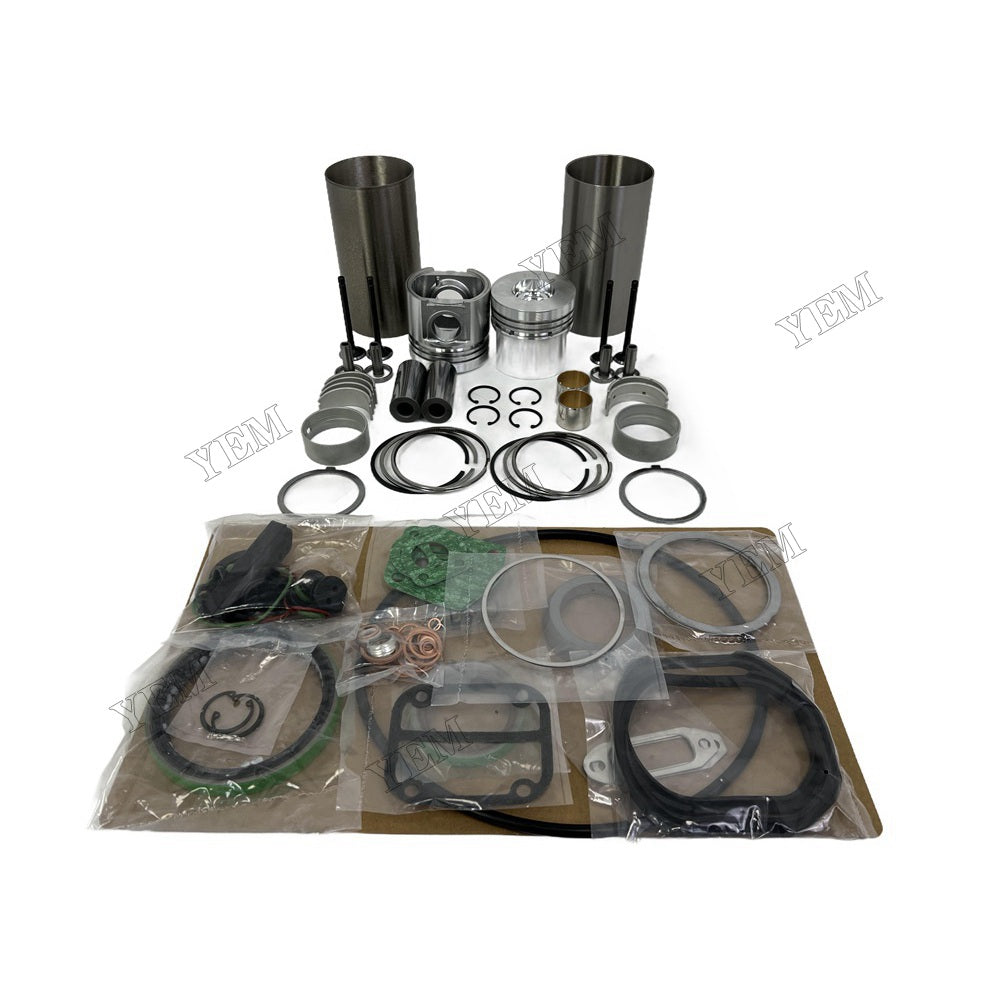 YEM Parts 2PCS Overhaul Rebuild Kit Gasket Set Bearing-Valve Train For Deutz F2L511 Engine For Deutz