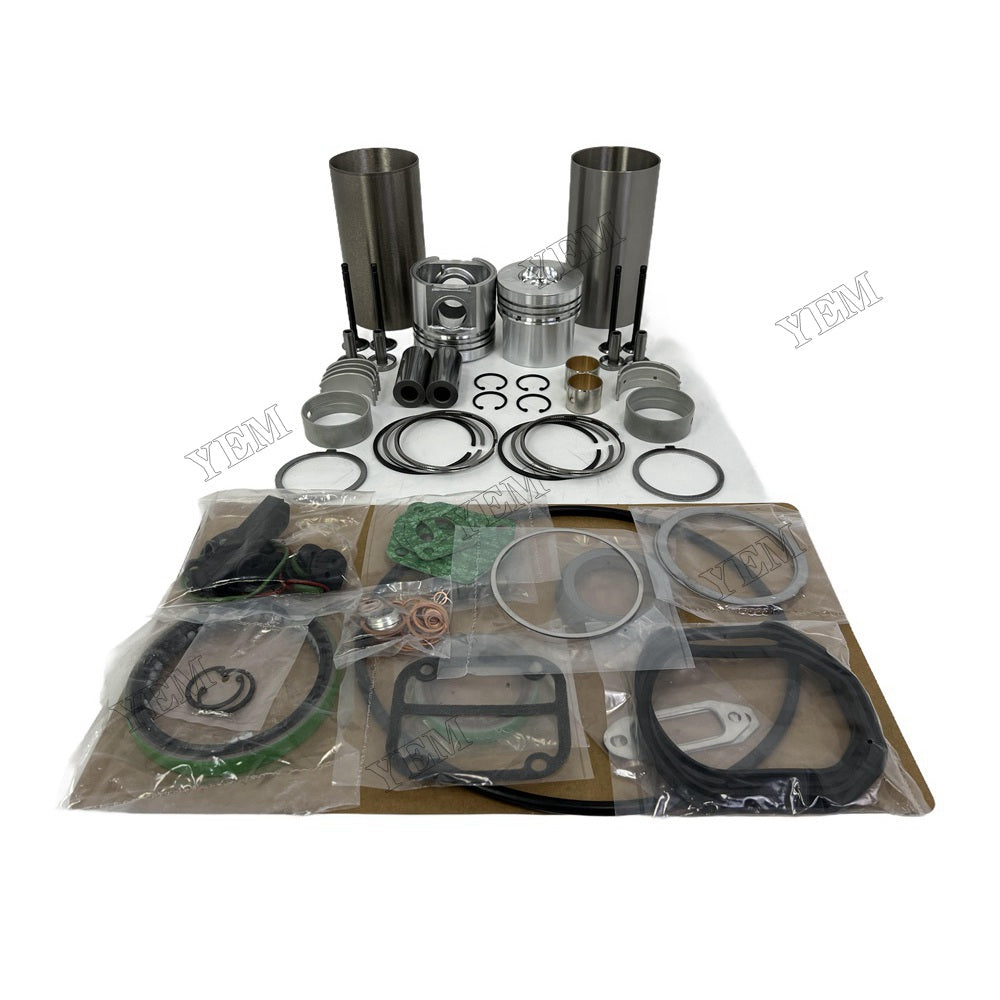 YEM Parts 2PCS Overhaul Rebuild Kit Gasket Set Bearing-Valve Train For Deutz F2L511 Engine For Deutz