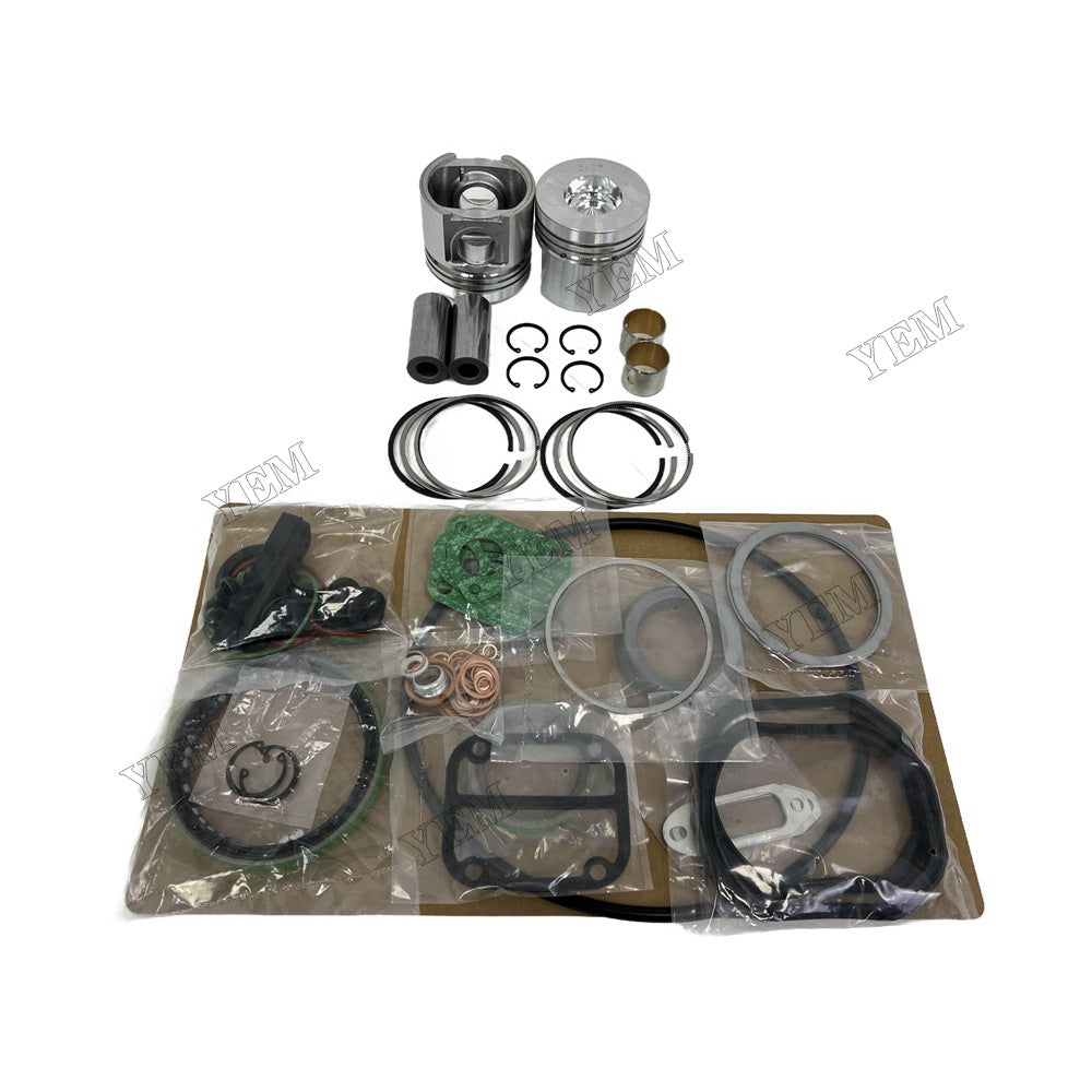 YEM Parts 2 PCS Piston Piston Ring Assembly Overhaul Kit For Deutz F2L511 Engine