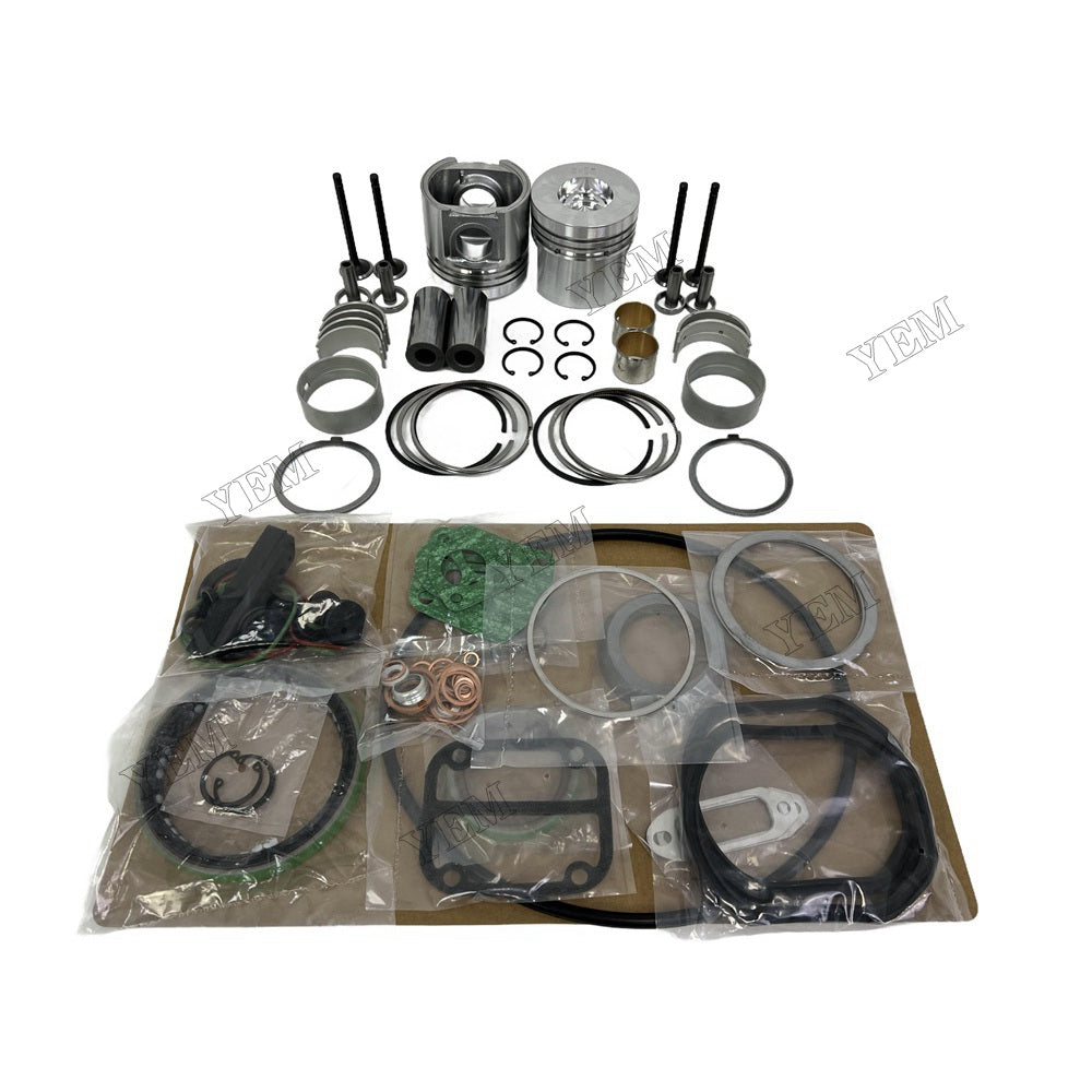 YEM Parts 2 PCS Piston With Ring Assembly Gakset Kit Valve Train For Deutz F2L511