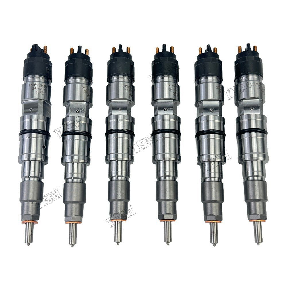YEM Parts 6 PCS 0445120074 04902525 Injector For Deutz TCD2013L64V Engine For Deutz