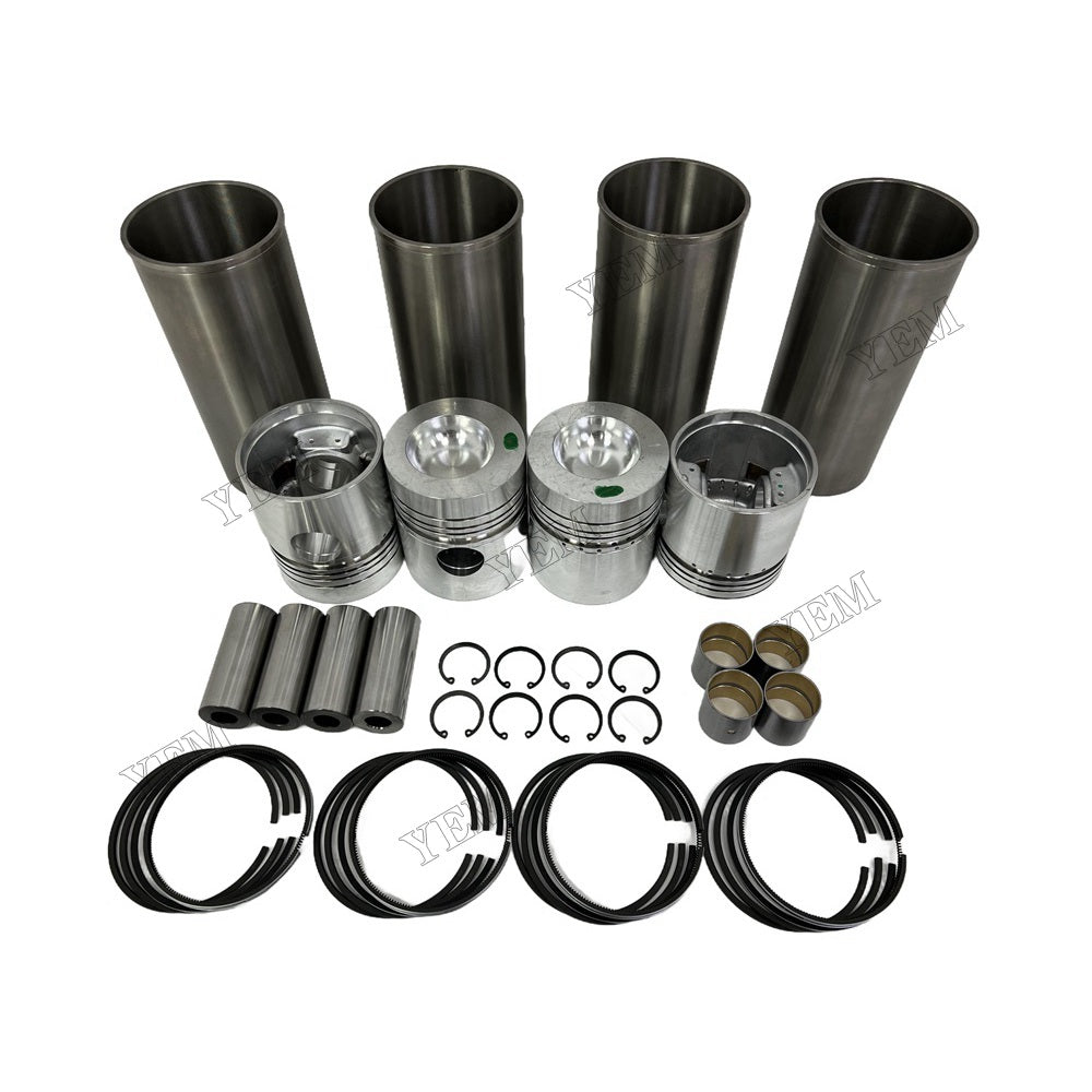 YEM Parts 4 PCS Cylinder Liner Kit For Perkins 4.248 Engine Excavator Engine