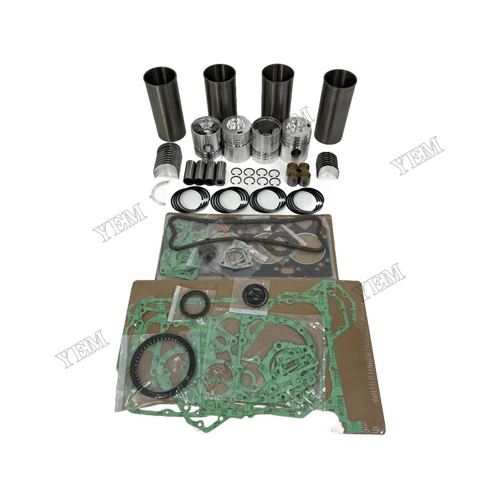YEM Parts 4 PCS Overhaul Rebuild Kit With Gasket Set Bearing For Perkins 4.248 Engine For Perkins