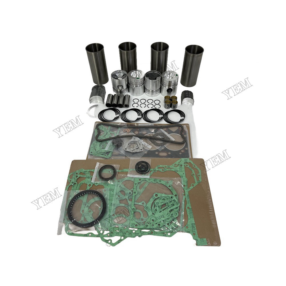 YEM Parts 4 PCS Overhaul Rebuild Kit With Gasket Set Bearing For Perkins 4.248 Engine For Perkins