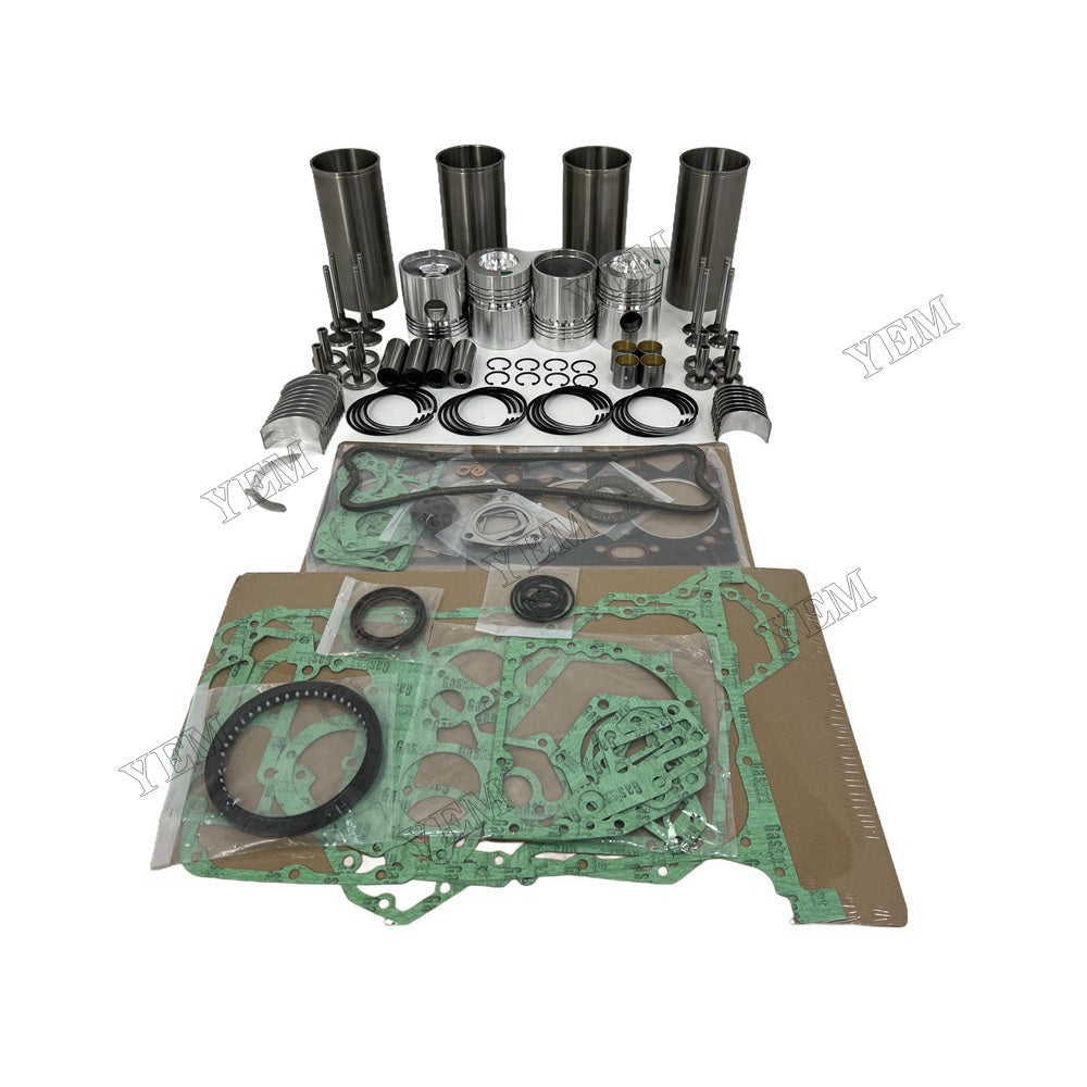 YEM Parts 4 PCS Overhaul Rebuild Kit With Gasket Set Bearing-Valve Train For Perkins 4.248