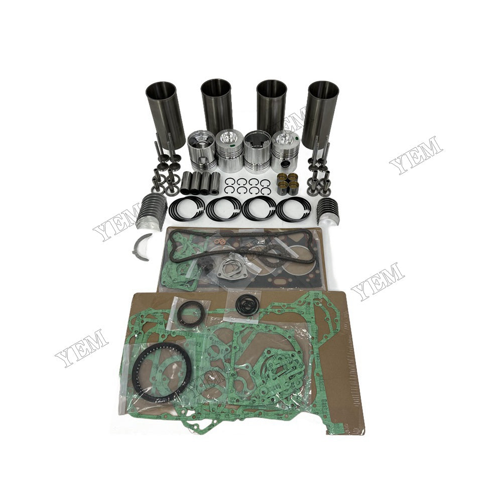 YEM Parts 4 PCS Overhaul Rebuild Kit With Gasket Set Bearing-Valve Train For Perkins 4.248 For Perkins
