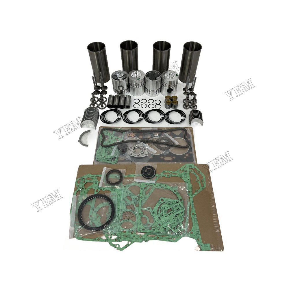 YEM Parts 4 PCS Overhaul Rebuild Kit With Gasket Set Bearing-Valve Train For Perkins 4.248 For Perkins