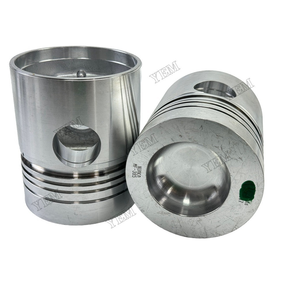 YEM Parts 4 PCS Piston + Pin Clip For Perkins 4.248 Engine Excavator Engine For Perkins