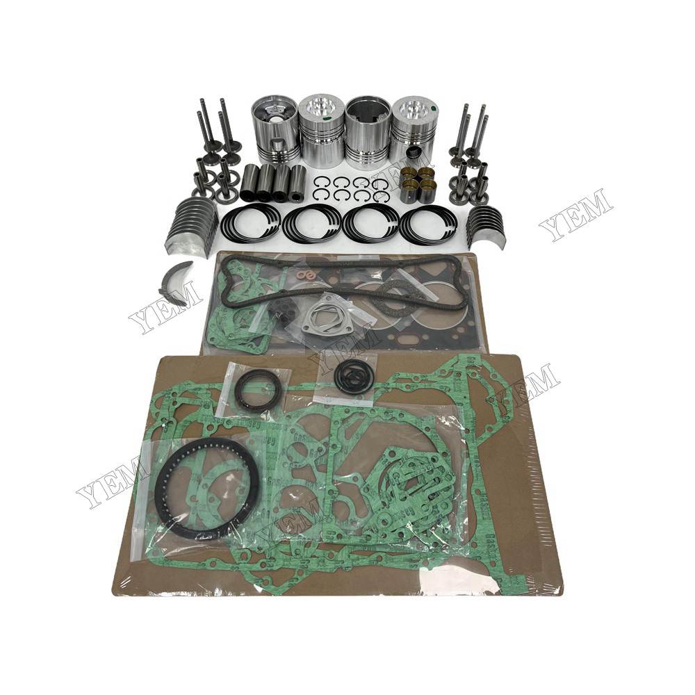 YEM Parts 4 PCS Piston With Ring Assembly Gakset Kit Valve Train For Perkins 4.248 For Perkins