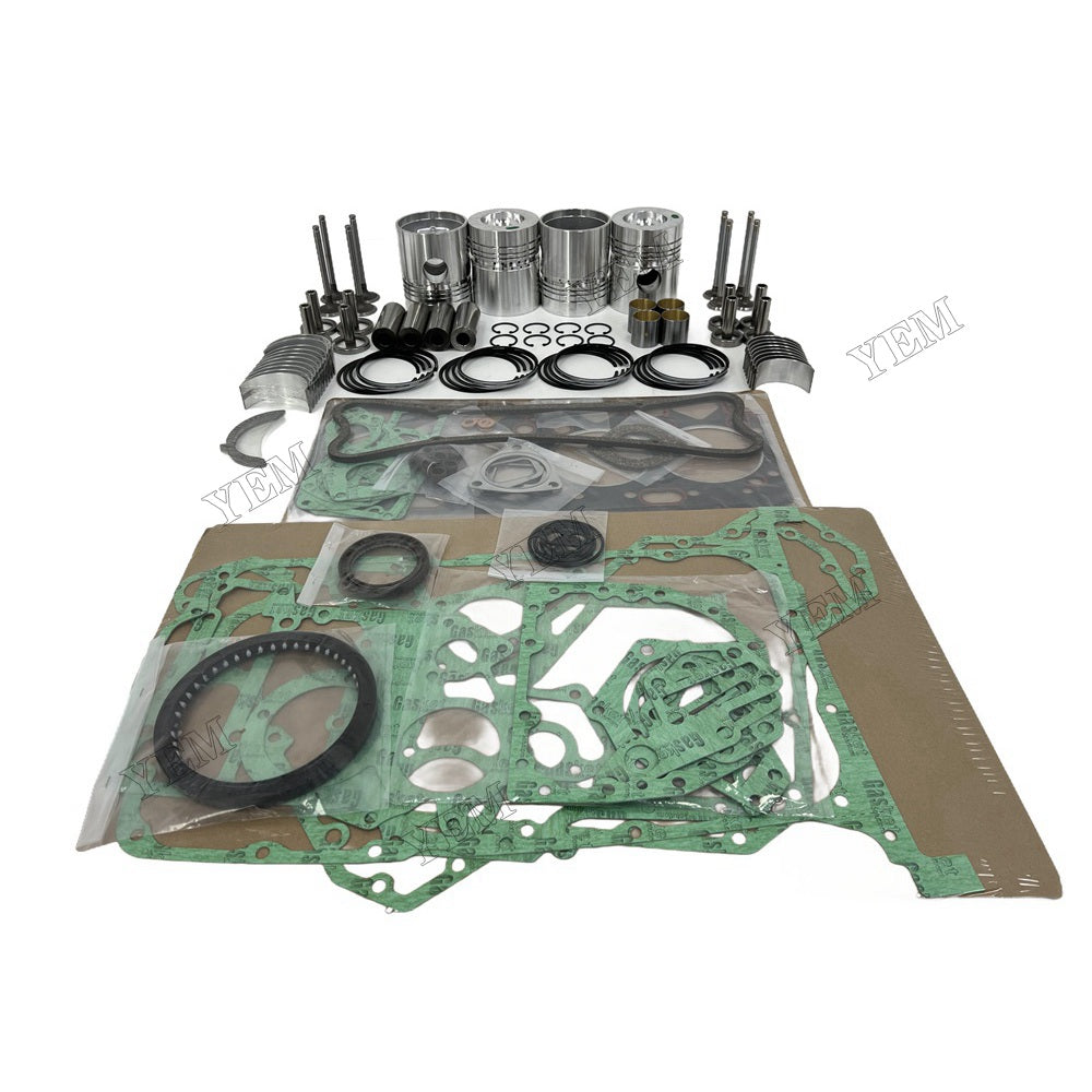YEM Parts 4 PCS Piston With Ring Assembly Gakset Kit Valve Train For Perkins 4.248 For Perkins
