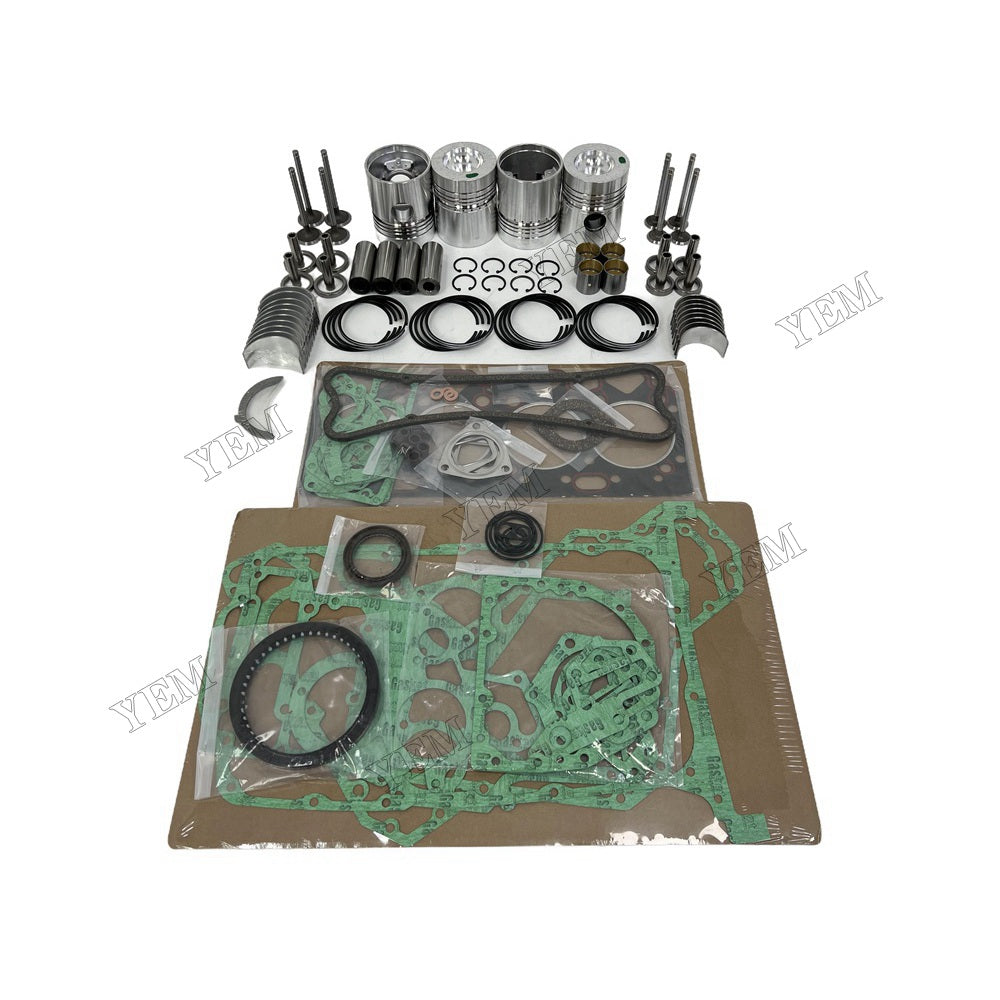 YEM Parts 4 PCS Piston With Ring Assembly Gakset Kit Valve Train For Perkins 4.248 For Perkins