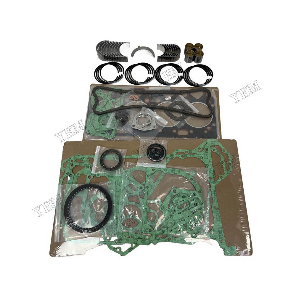 YEM Parts 4 PCS Piston Ring Overhaul Kit with Thrust Washers For Perkins 4.248 Engine For Perkins