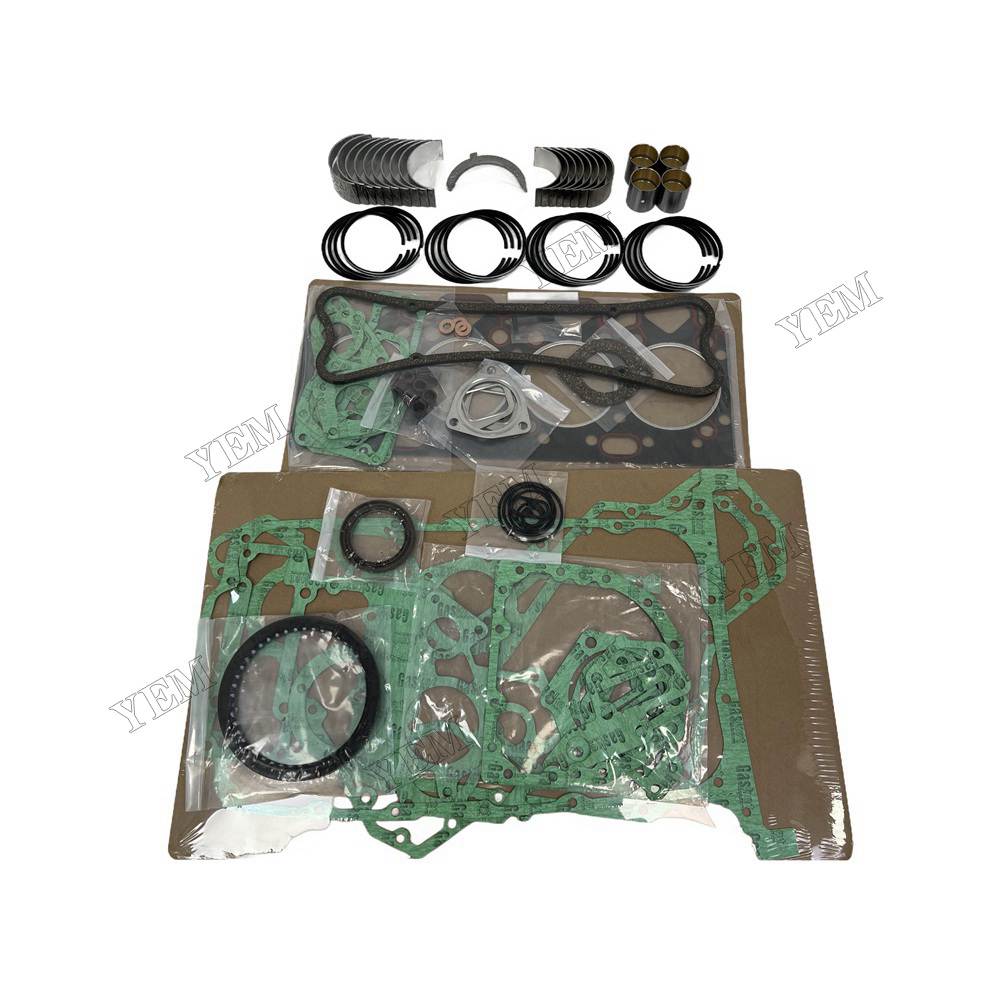 YEM Parts 4 PCS Piston Ring Overhaul Kit with Thrust Washers For Perkins 4.248 Engine For Perkins