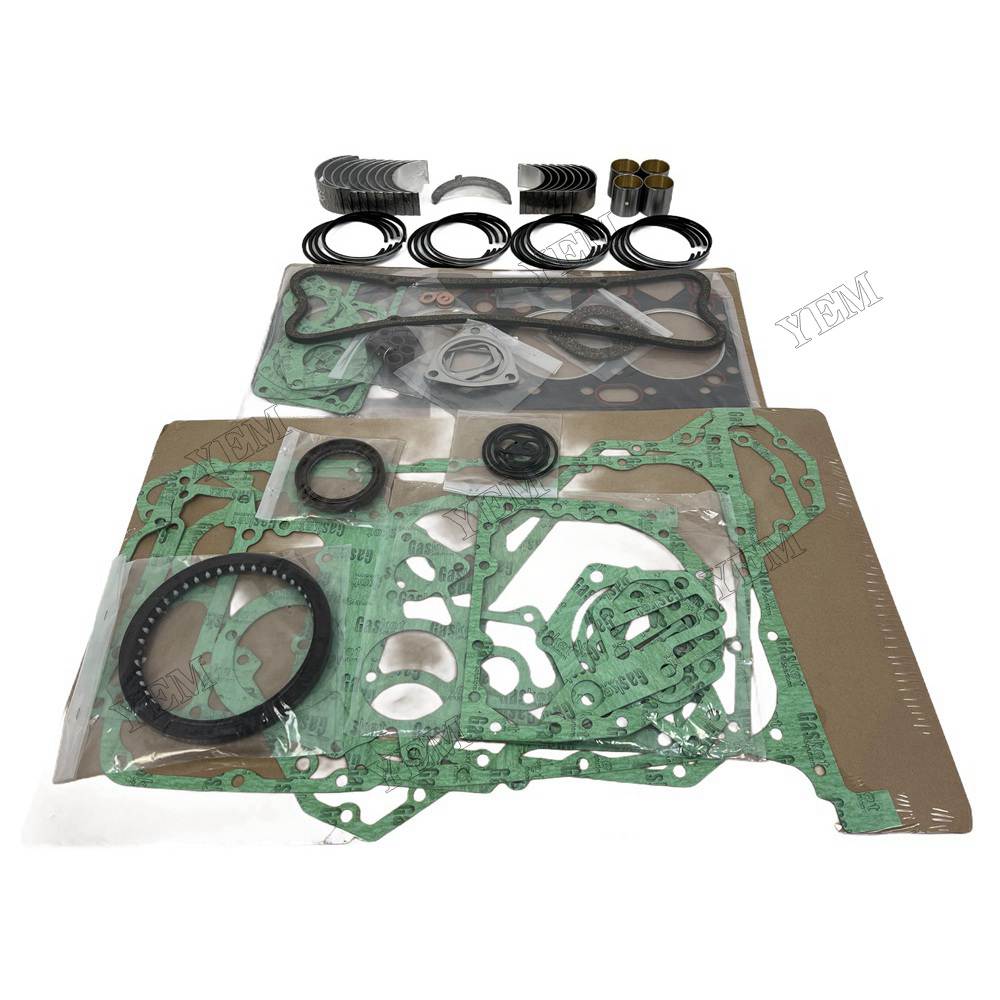 YEM Parts 4 PCS Piston Ring Overhaul Kit with Thrust Washers For Perkins 4.248 Engine For Perkins