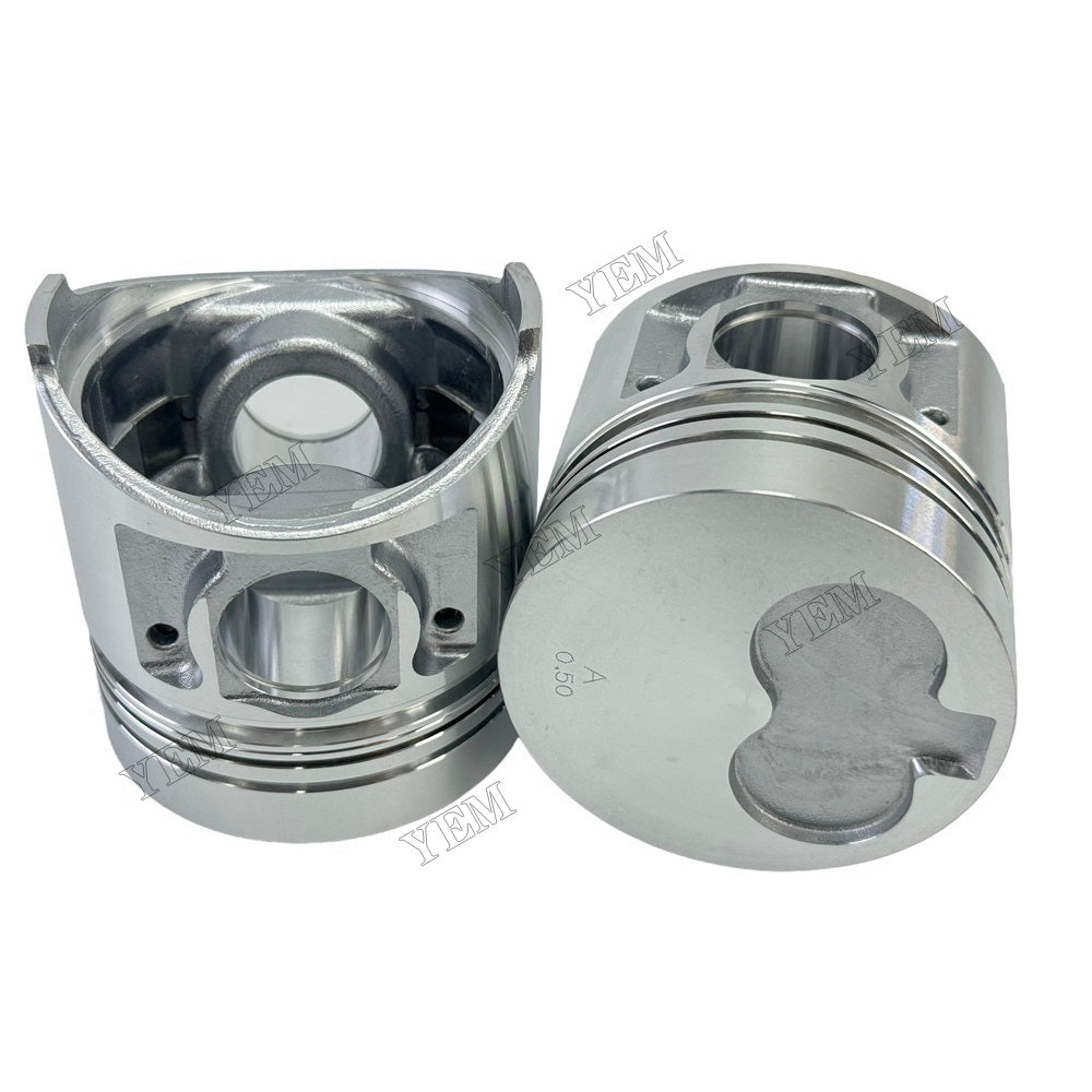 YEM Parts 4 PCS Piston + Pin Clip +0.5mm For Shibaura N844 Engine ST450 ST460 Tractor For Shibaura