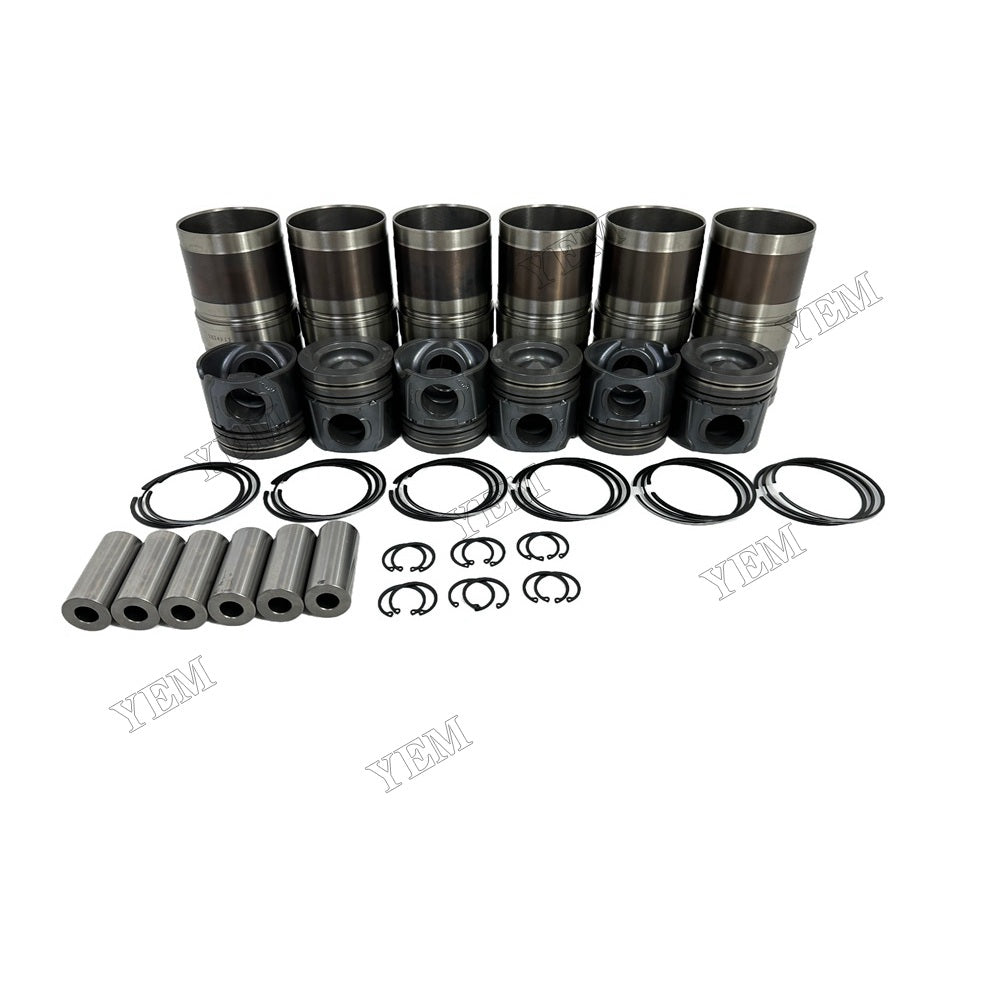 YEM Parts 6 PCS Cylinder Liner Kit For Cummins QSL9.3 Engine Diesel Engine Spare Parts For Cummins
