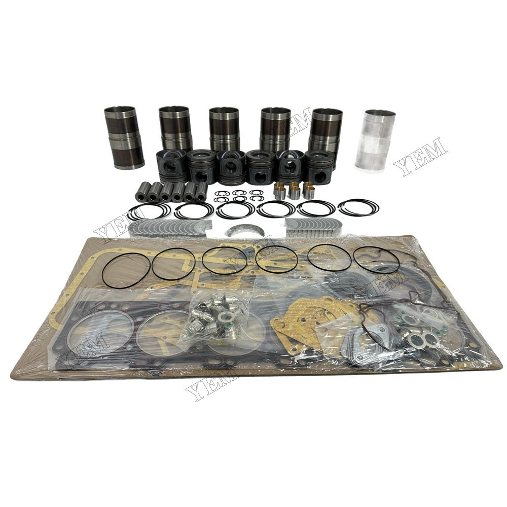 YEM Parts 6 PCS Overhaul Rebuild Kit With Gasket Set Bearing For Cummins QSL9.3 Engine For Cummins