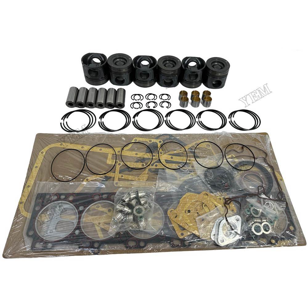 YEM Parts Piston Piston Ring Assembly Overhaul Kit For Cummins QSL9.3 Engine