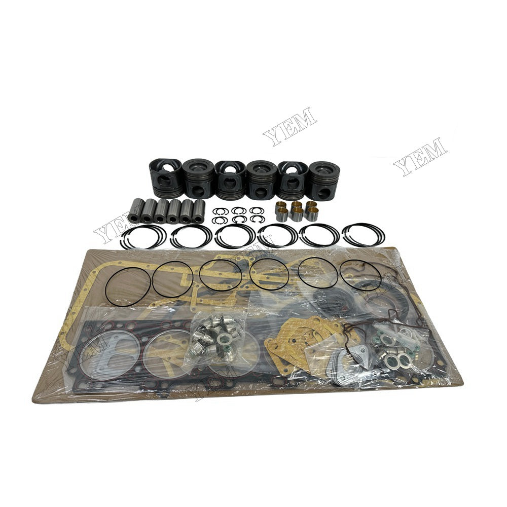 YEM Parts Piston Piston Ring Assembly Overhaul Kit For Cummins QSL9.3 Engine For Cummins