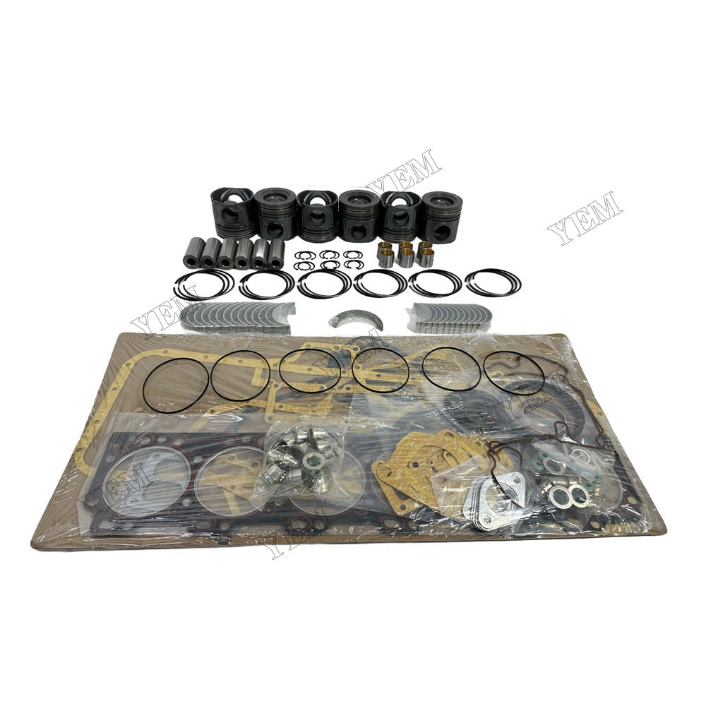 YEM Parts QSL9.3 Piston With Ring Set Gakset Kit Main Rod Bearings Washers For Cummins For Cummins