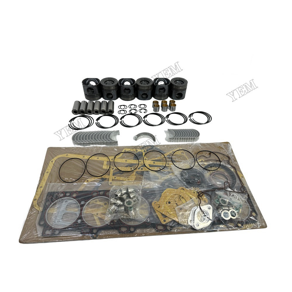 YEM Parts QSL9.3 Piston With Ring Set Gakset Kit Main Rod Bearings Washers For Cummins For Cummins