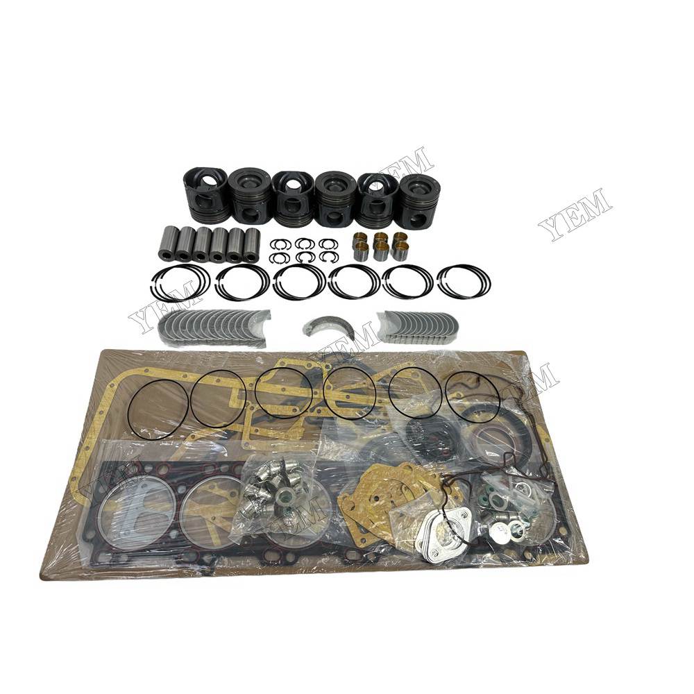 YEM Parts QSL9.3 Piston With Ring Set Gakset Kit Main Rod Bearings Washers For Cummins For Cummins