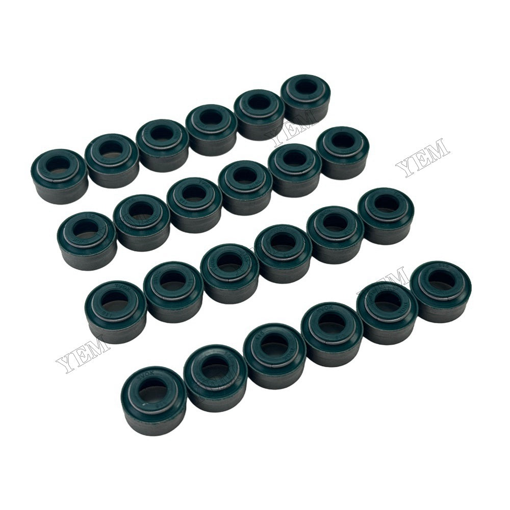 YEM Parts 24 PC Valve Oil Seal For Doosan DV11 Engine DX 520 LC excavator