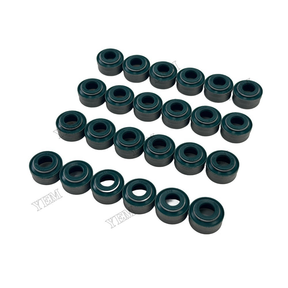 YEM Parts 24 PC Valve Oil Seal For Doosan DV11 Engine DX 520 LC excavator For Doosan