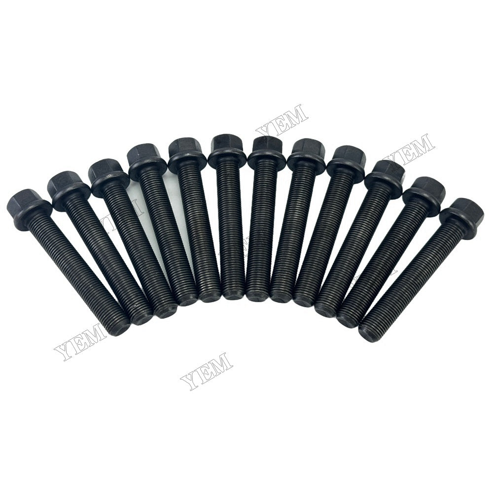 YEM Parts 12 PC Connecting Rod Screw For Volvo D6D Engine Wheeled Excavator