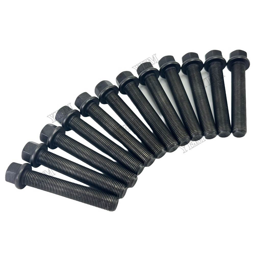 YEM Parts 12 PC Connecting Rod Screw For Volvo D6E Engine EW230C excavator
