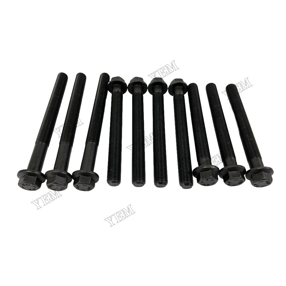 YEM Parts 10 PC 3218A011 3218A012 Cylinder Head Bolt Set For Caterpillar C4.4 For Caterpillar