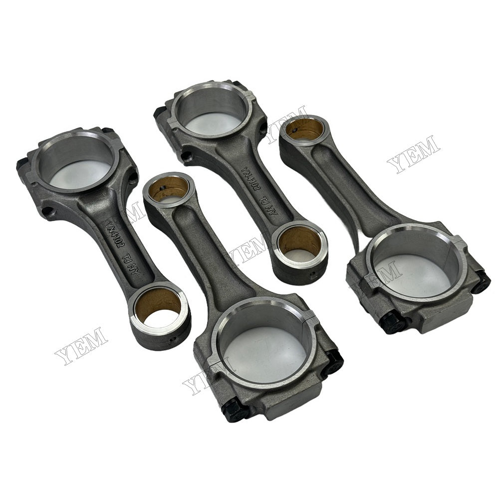 YEM Parts 4 PCS Connecting Rod For YUNNEI YN38GBZ Engine Diesel Engine Spare Parts