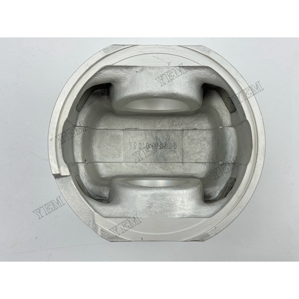 YEM Parts 4 pcs Piston with Pin and Circlips STD 12010-2S605 for Nissan QD32 Engine For Nissan