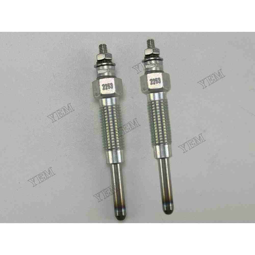 YEM Parts 2 pcs Glow Plug 30L66-00302 for Mitsubishi L2E Engine For Mitsubishi