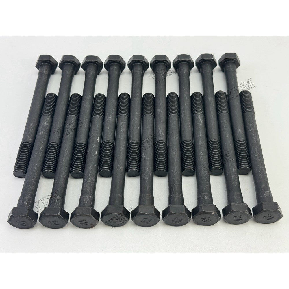 YEM Parts 18 pcs Cylinder Head Bolt for Mitsubishi S4K Engine For Mitsubishi