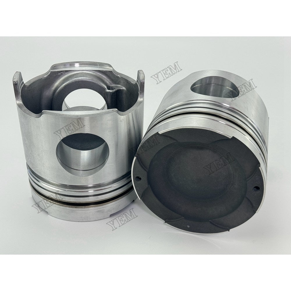 YEM Parts 6 pcs Piston with Pin and Circlips STD 3251791101 for Mitsubishi S6A2 Engine For Mitsubishi