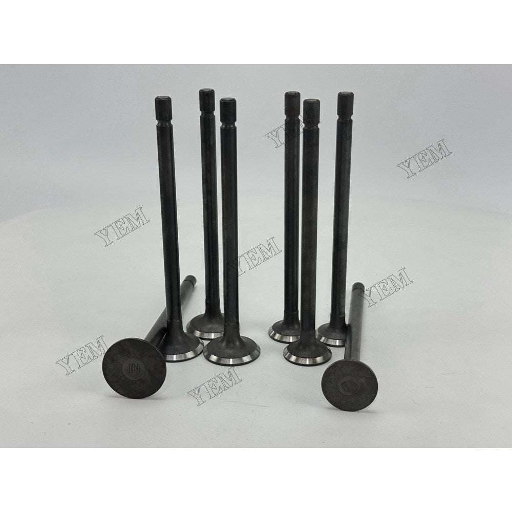 YEM Parts 4 pcs Intake and Exhaust Valve for Isuzu 4FE1 Engine For Isuzu