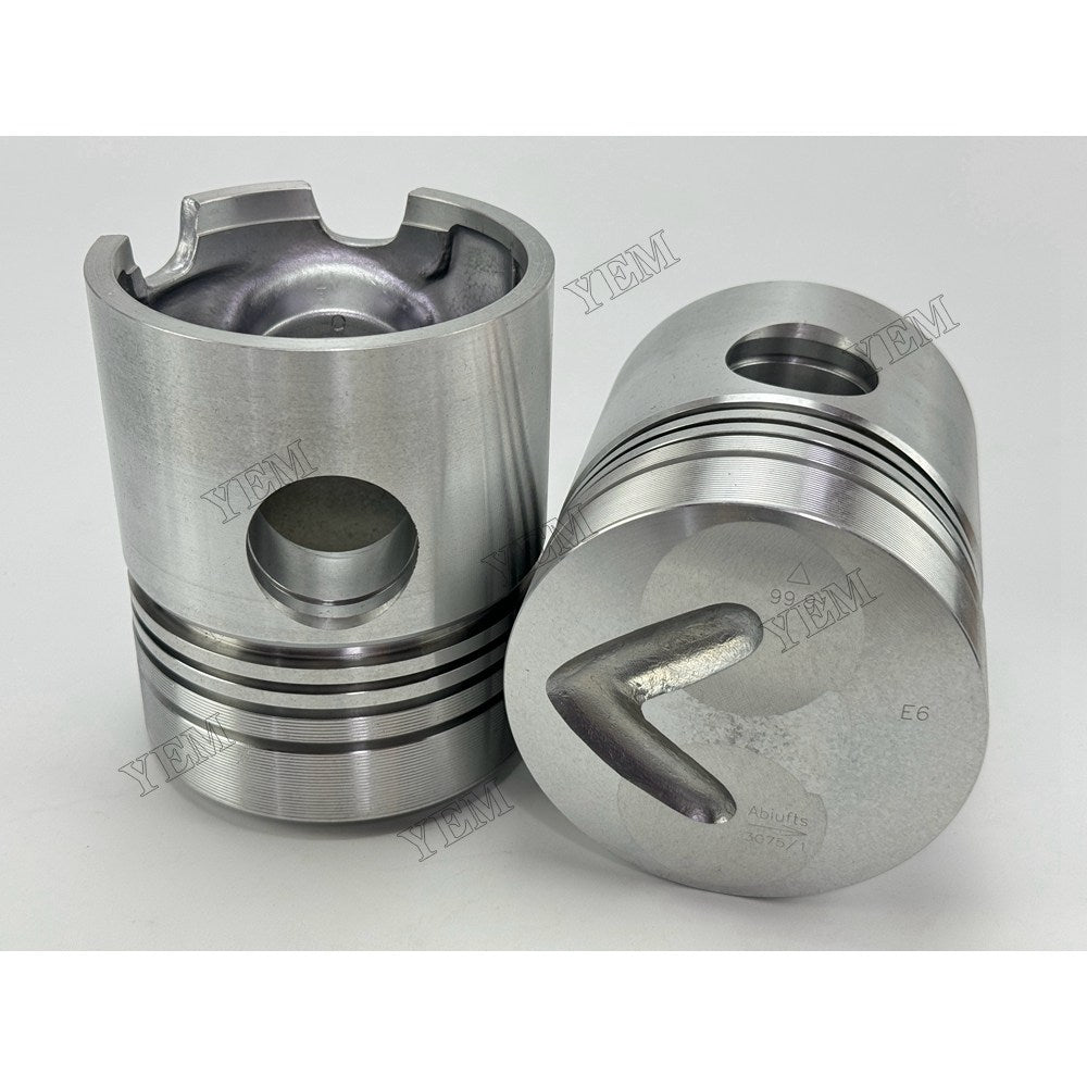 YEM Parts 3 pcs Piston with Pin and Circlips STD 02233072 for Deutz F3L912W Engine For Deutz