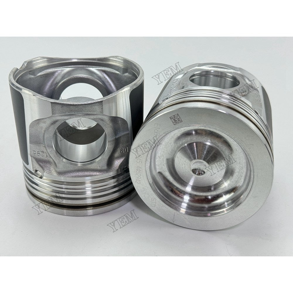 YEM Parts 6 pcs Piston with Pin and Circlips STD T415832 493-3262 for Perkins Engine For Perkins