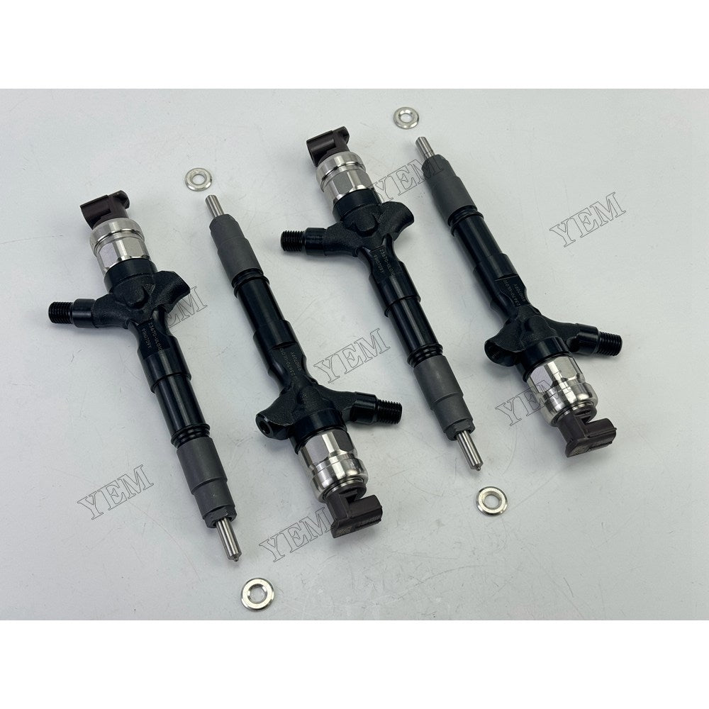 YEM Parts 4 pcs Injector Assembly 23670-UL010 for Toyota 1KD Engine For Toyota