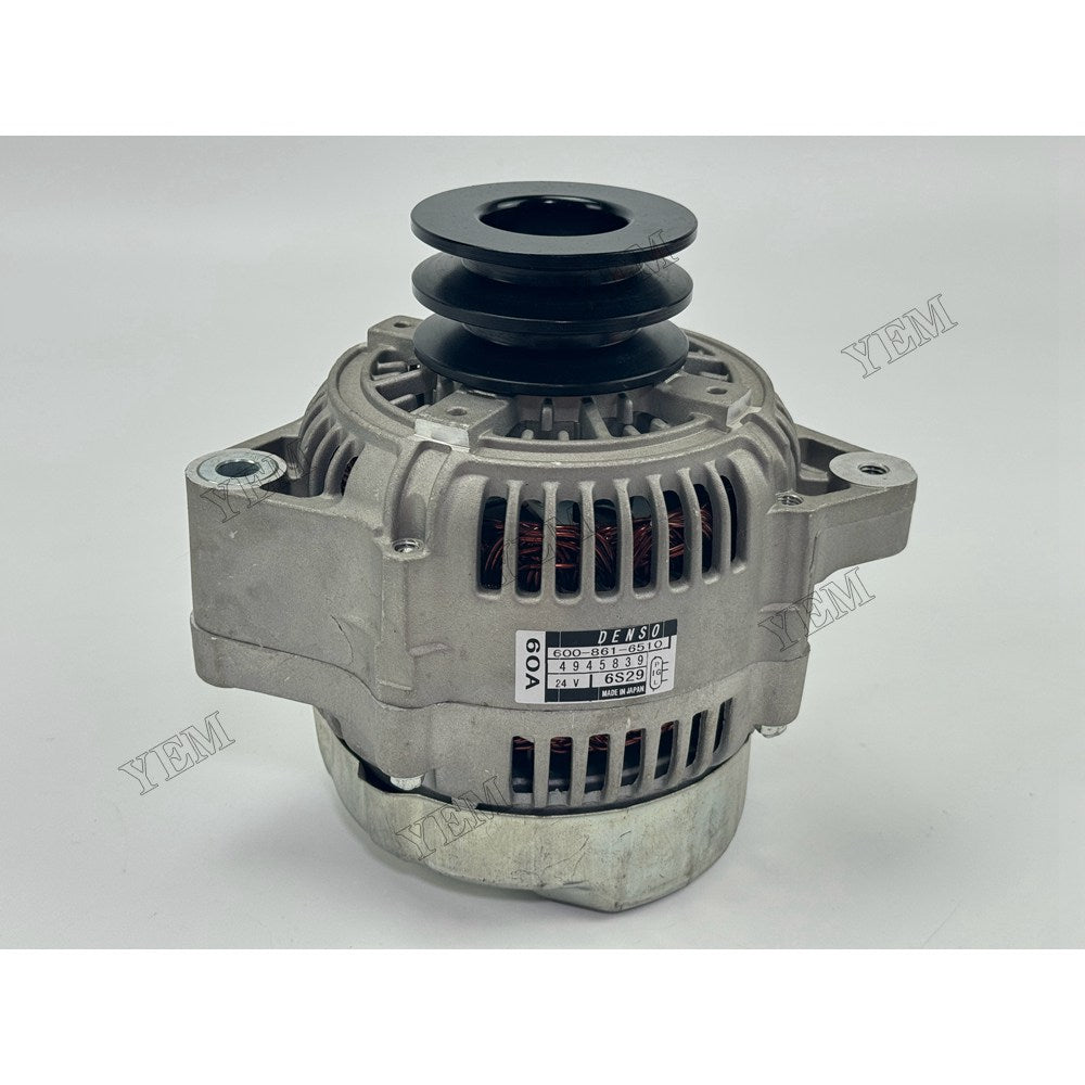 YEM Parts Alternator 24V 4945839 600-861-6510 for Cummins Engine Spare Parts For Cummins