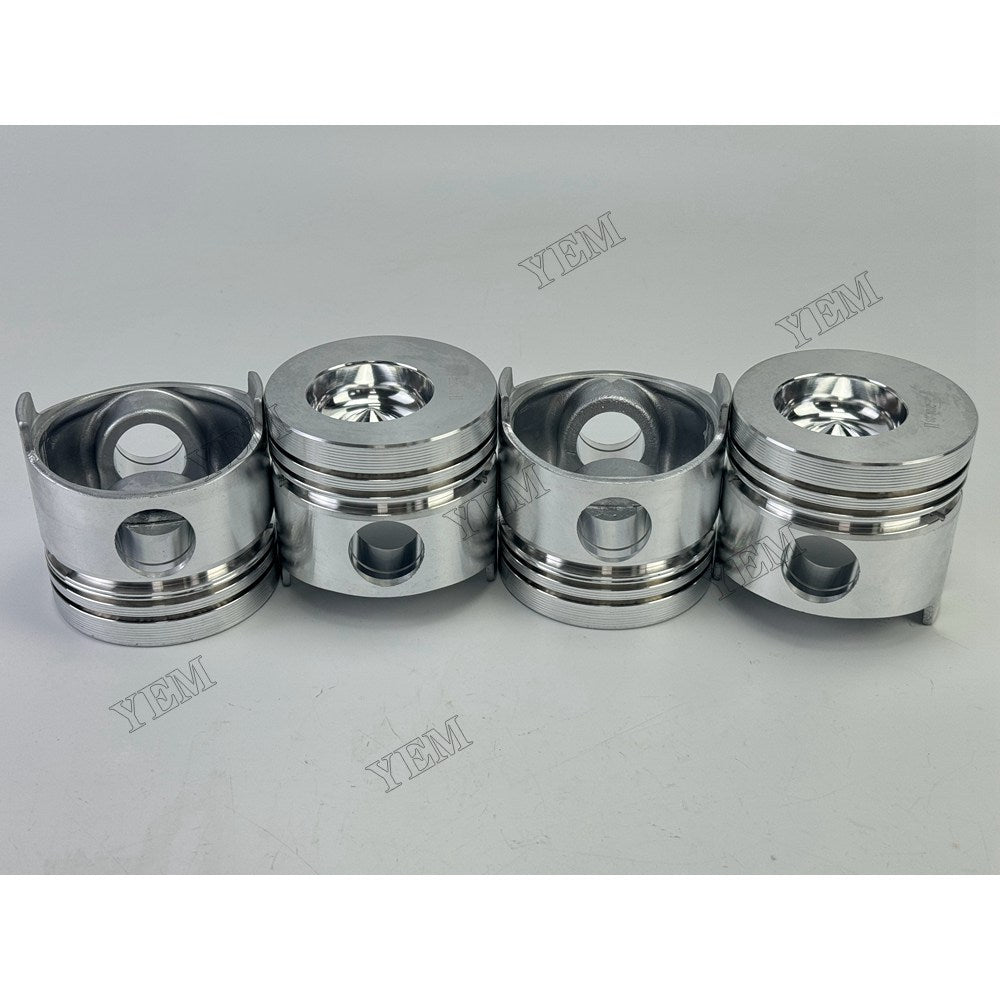 YEM Parts 4 pcs Piston with Pin and Circlips STD for YUNNEI YN25GBZ Engine For Yunnei Power