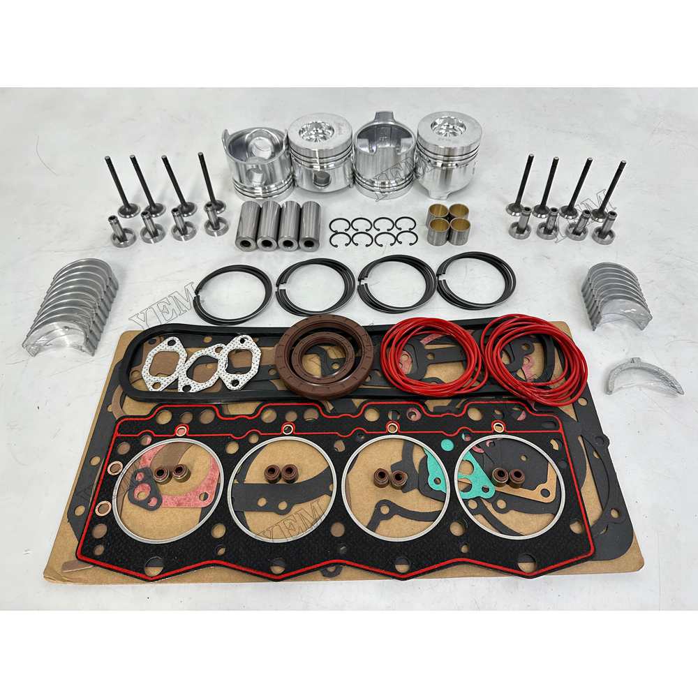 YEM Parts 4 pcs Overhaul Rebuild Kit Gasket Bearings Valve for YUNNEI YN25GBZ Engine