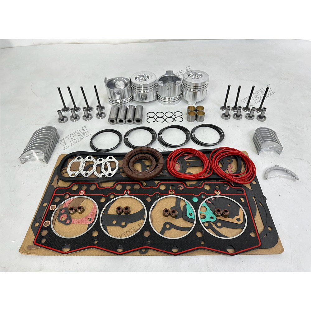 YEM Parts 4 pcs Overhaul Rebuild Kit Gasket Bearings Valve for YUNNEI YN25GBZ Engine For Yunnei Power