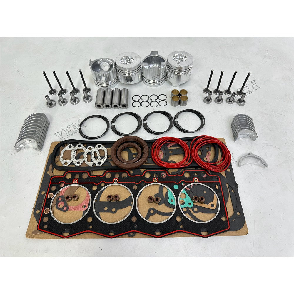 YEM Parts 4 pcs Overhaul Rebuild Kit Gasket Bearings Valve for YUNNEI YN25GBZ Engine For Yunnei Power