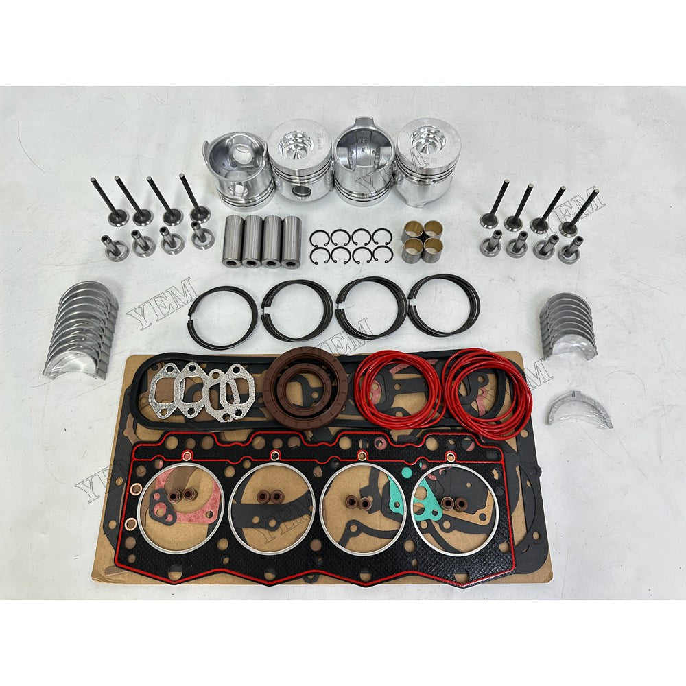 YEM Parts 4 pcs Overhaul Rebuild Kit Gasket Bearings Valve for YUNNEI YN25GBZ Engine For Yunnei Power