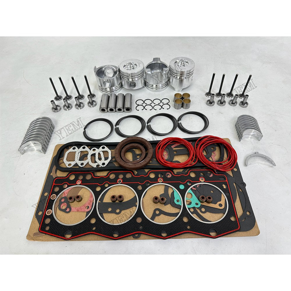 YEM Parts 4 pcs Overhaul Rebuild Kit Gasket Bearings Valve for YUNNEI YN25GBZ Engine For Yunnei Power