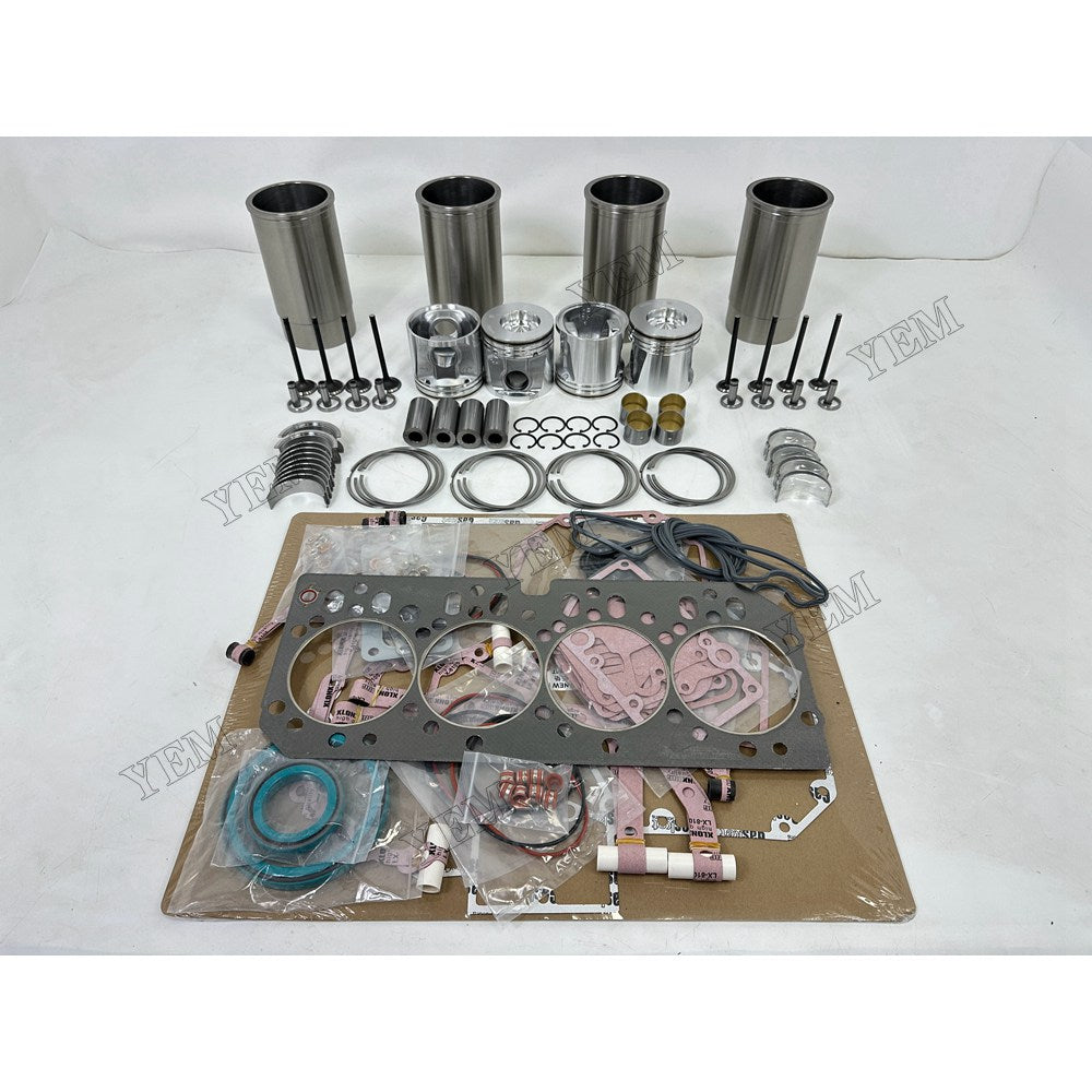 YEM Parts 4 pcs Overhaul Rebuild Kit RE554414 for John Deere 4045 Engine For John Deere